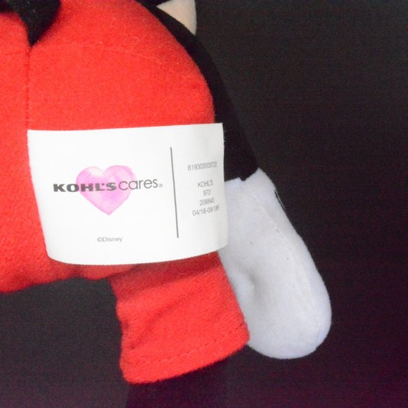 NWT Kohls Cares Mickey Mouse Plush Stuffed Animal - Picture 7 of 8